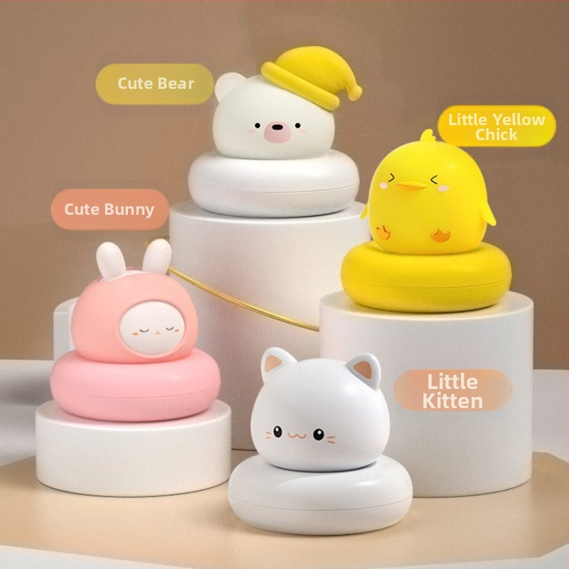 Νυχτερινό φωτιστικό γραφείου USB επαναφορτιζόμενο, αφής, σε σχήμα ζωάκι καρτούν, PVC σκιά, με ενσωματωμένη μπαταρία