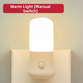 LED öölamp pistikuga ja lülitiga, 3W, soe ja jahe valgus, elutoas ja magamistubas, plastikvarjund