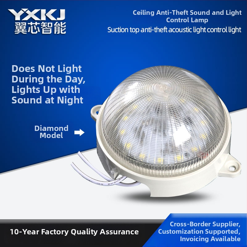 Corp de iluminat LED pentru plafon cu control inteligent audio și luminozitate și detecție radar (Model YX-863, IP66, 85-265V, 275 lm, unghi fascicul 180°)