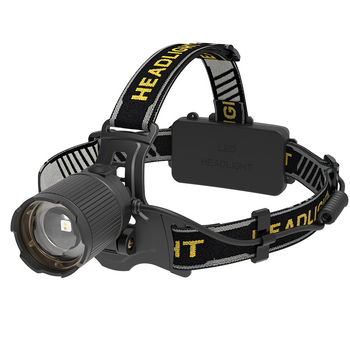 Galvos žibintas LED su dviem šviesos šaltiniais, jutiklinis aktyvavimas, priartinimas, 360° pasukimas, įkraunamas