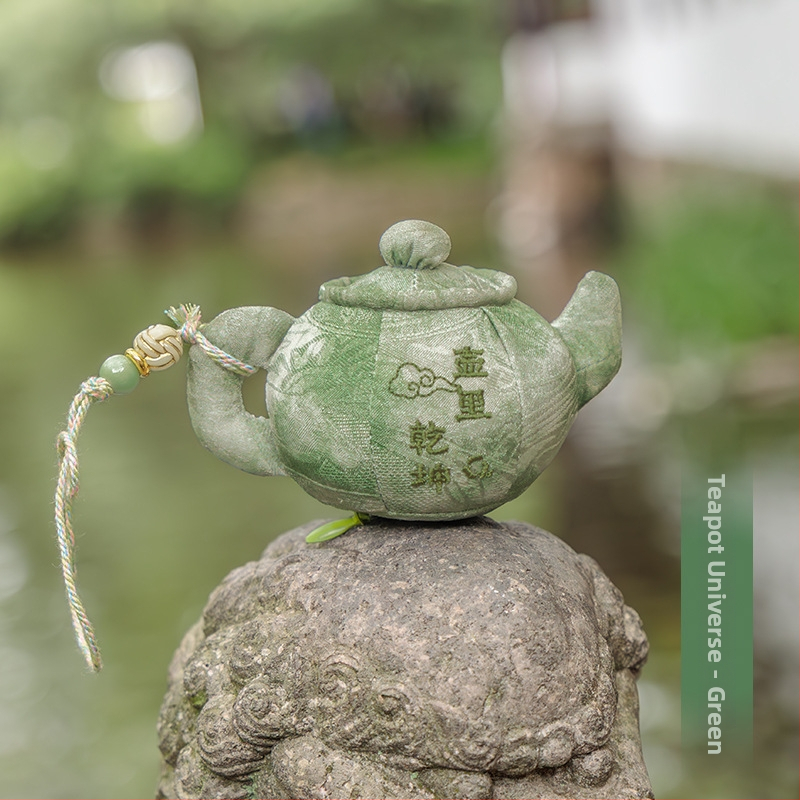 Qian Li – pakabinamas teapot aromatinis maišelis, užsakomas audinys, naujas Kinijos stilius, dalinai rankinis ir dalinai mechaninis gaminimas