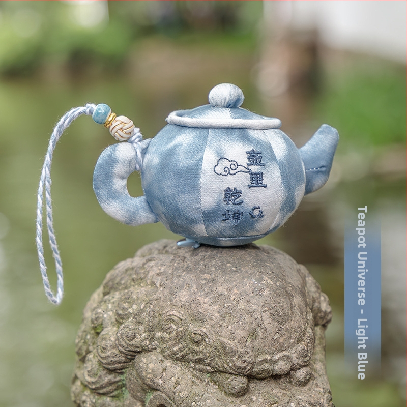 Qian Li – pakabinamas teapot aromatinis maišelis, užsakomas audinys, naujas Kinijos stilius, dalinai rankinis ir dalinai mechaninis gaminimas