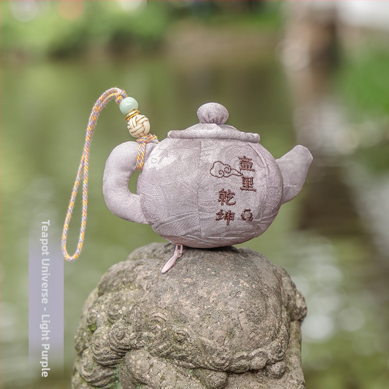 Qian Li – pakabinamas teapot aromatinis maišelis, užsakomas audinys, naujas Kinijos stilius, dalinai rankinis ir dalinai mechaninis gaminimas