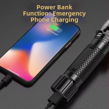 Įkraunama LED prožektorius su saulės energija ir rankinio generatoriaus funkcija, 20W, 800 mAh, diapazonas 200-500 m