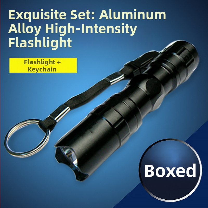 Kompaktiškas LED žibintuvėlis, patvarus ir nešiojamas, 3W, 1.5V, 10 m diapazonas