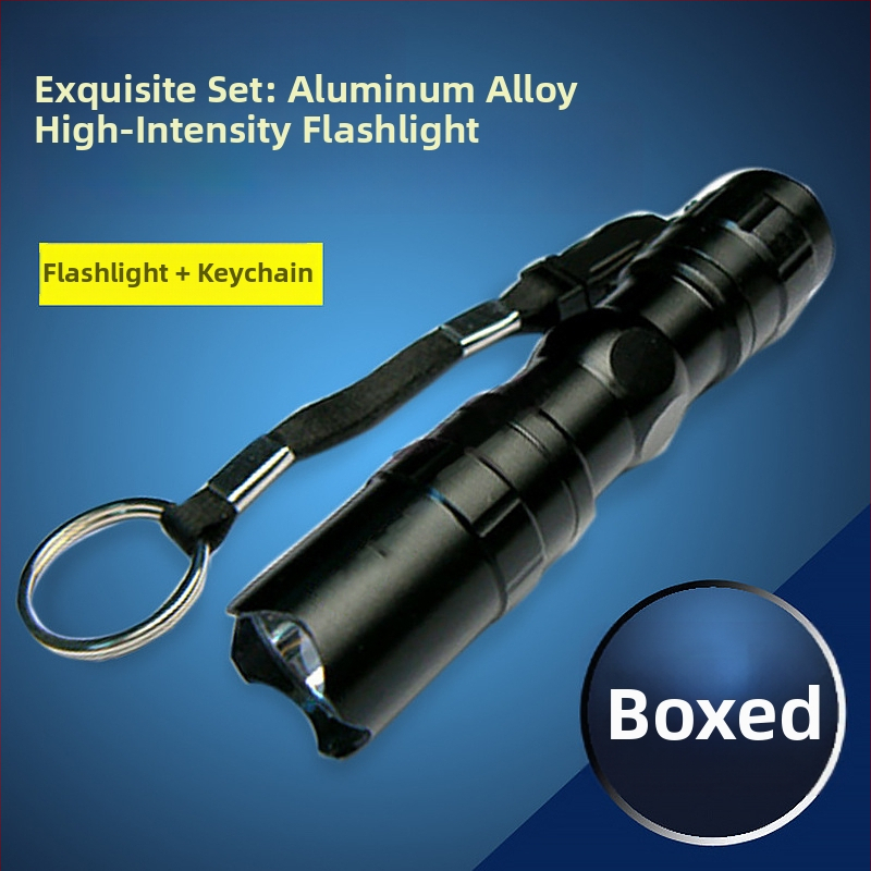 Kompaktiškas LED žibintuvėlis, patvarus ir nešiojamas, 3W, 1.5V, 10 m diapazonas