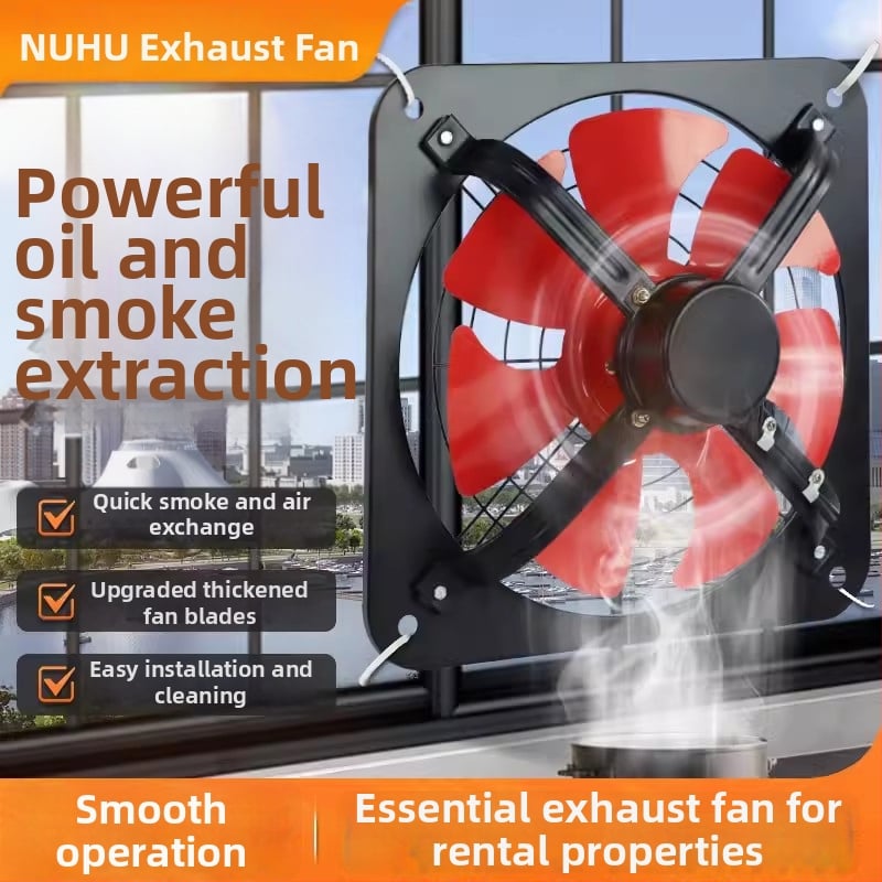 Angry Tiger FA-30 išmetimo ventiliatorius, lango tipas, pakabinamas montavimas, 220V, 70–180W