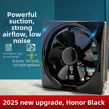 Langų tipo ištraukiamasis ventiliatorius virtuvei ir voniai, 1000W, 220V, 50Hz, pakabinamas montavimas