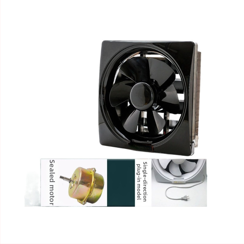 Langų tipo ištraukiamasis ventiliatorius virtuvei ir voniai, 1000W, 220V, 50Hz, pakabinamas montavimas