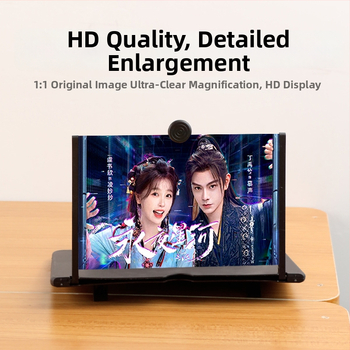 Universali telefonų ir planšetinių įrenginių ekrano didinimo laikiklis – akių apsauga, HD, radiacijos apsauga