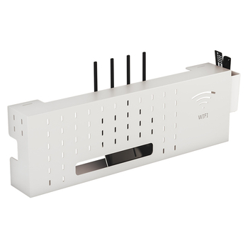 Solno Sieninis laikiklis set-top dėžutei ir maršrutizatoriui (anglies plienas, kabliuko tvirtinimas, 1 pakopa, daugiafunkcinis)