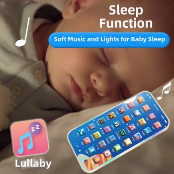 Töltést igénylő érintéses játéktelefon babáknak – elektronikus oktató eszköz felvétellel és zenével; műanyag test; lítium akkumulátor; kor 0-3 év