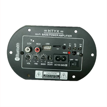 Bluetooth stiprintuvo plokštė subwoofer'iui – 25W, 12/24/220V, namų ir automobilių naudojimui