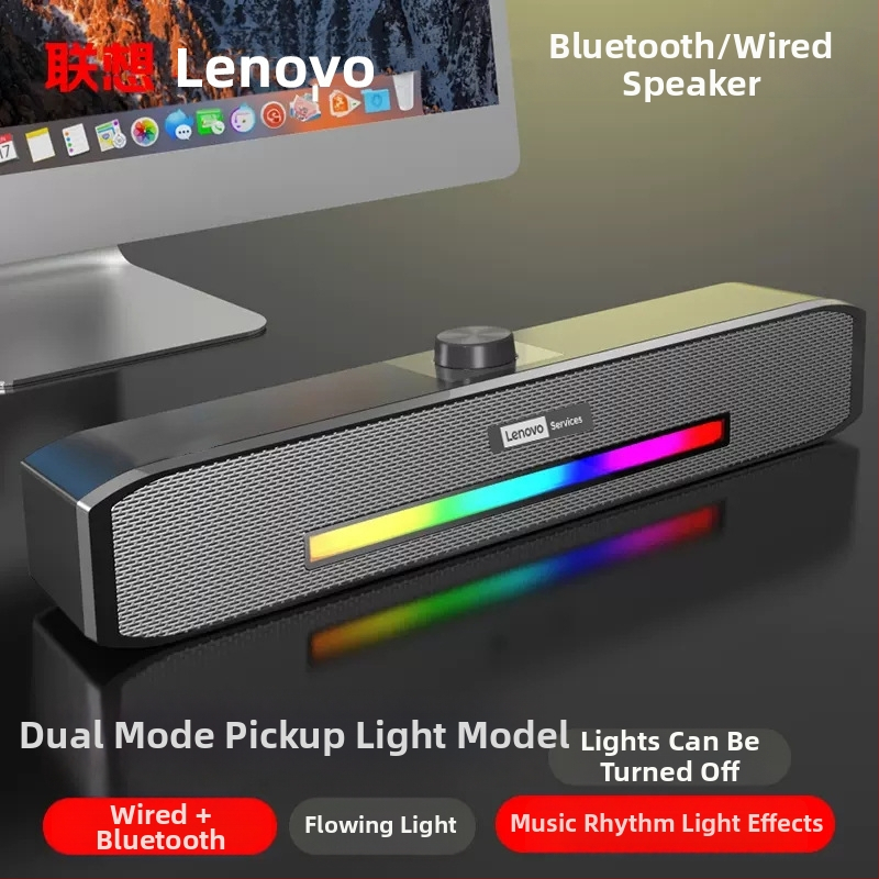 Lenovo B02 USB maitininamas stereo garsiakalbiai su Bluetooth 4.0, 3W išėjimo galia, 40Hz–20kHz, 2 garsiakalbiai