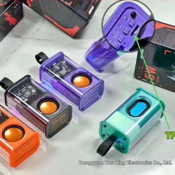 Bluetooth skaļrunis ar elpojošu LED gaismu, iebūvēta 300–500mAh akumulatora, Bluetooth 5.3, 100Hz–20kHz, SNR ≥95dB, kartes slots