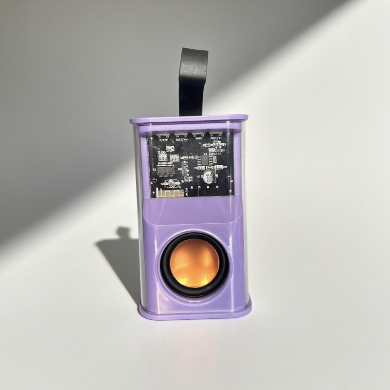 Bluetooth skaļrunis ar elpojošu LED gaismu, iebūvēta 300–500mAh akumulatora, Bluetooth 5.3, 100Hz–20kHz, SNR ≥95dB, kartes slots