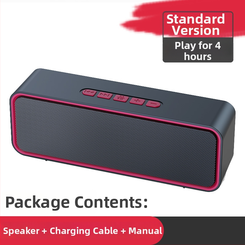 Belaidė Bluetooth kolonėlė su subwooferiu, Bluetooth 5.0, 6W, IPX7, 100Hz-20kHz dažnių diapazonas, atminties kortelės lizdas