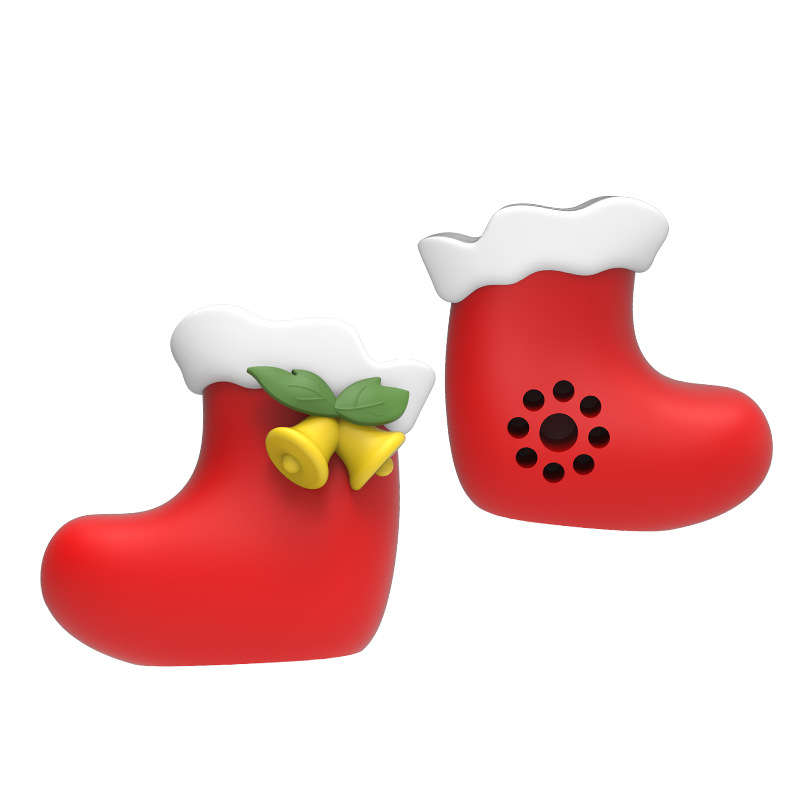 Boxă Bluetooth cu desene de Crăciun, Moș Crăciun și ren mic – Bluetooth 5.0, rază 10 m, răspuns în frecvență 100 Hz–20 kHz, SNR ≥75 dB, baterie încorporată 230 mAh