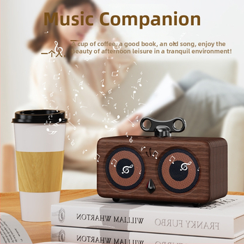 Retro Bird Bluetooth kõlar koos TWS-iga, kaasaskantav kodu ja välitingimustesse kasutamiseks, sisseehitatud 500–800 mAh aku, Bluetooth 5.3, sagedusvahemik 60 Hz–15 kHz, SNR ≥70 dB, 6 W