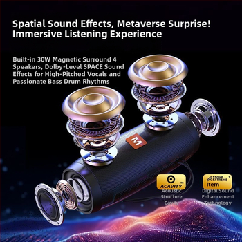 TG157 Bluetooth garsiakalbis — 2 garsiakalbiai, 8W, Bluetooth 5.0, IPX4 atsparus vandeniui, įmontuota 1000–1200mAh baterija