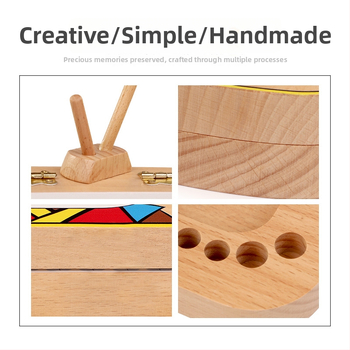 Medinė suvenyrinė dėžutė pieniniams dantims vaikams, dantų rinkimo dėžutė, dovanų pakuotė, 4–6 metų