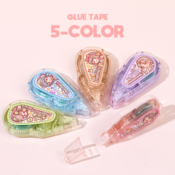 Small Potato taškinis klijuojamasis rašiklis dienoraščiui, didelė talpa, aukšta klampumas, be žymių, plastikas, animacinis stilius