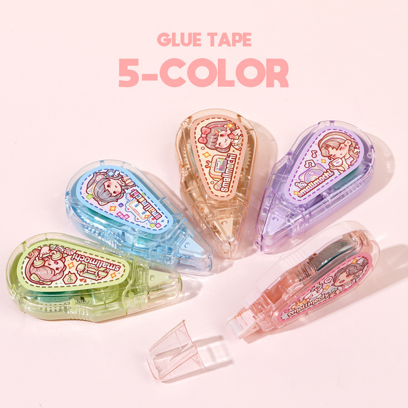 Small Potato taškinis klijuojamasis rašiklis dienoraščiui, didelė talpa, aukšta klampumas, be žymių, plastikas, animacinis stilius