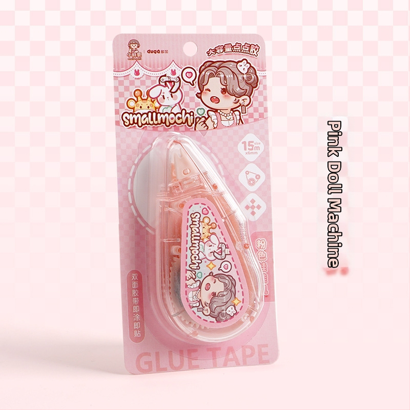 Small Potato taškinis klijuojamasis rašiklis dienoraščiui, didelė talpa, aukšta klampumas, be žymių, plastikas, animacinis stilius