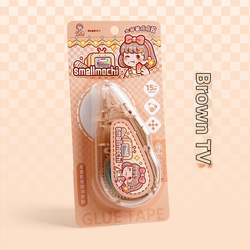 Small Potato taškinis klijuojamasis rašiklis dienoraščiui, didelė talpa, aukšta klampumas, be žymių, plastikas, animacinis stilius