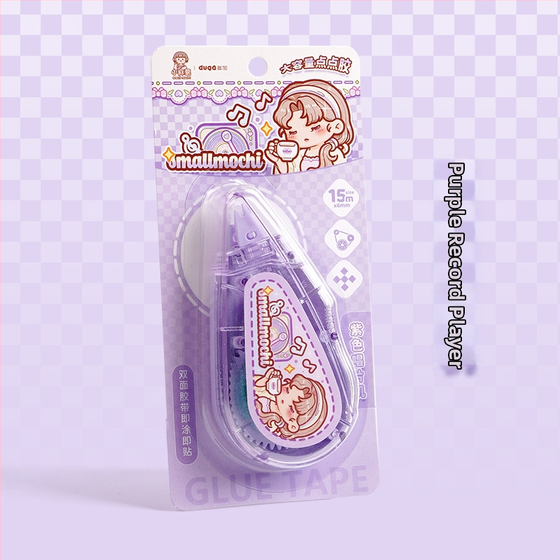 Small Potato taškinis klijuojamasis rašiklis dienoraščiui, didelė talpa, aukšta klampumas, be žymių, plastikas, animacinis stilius