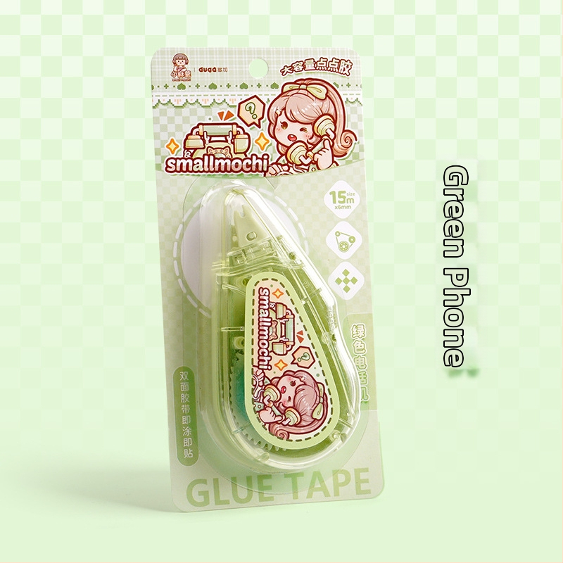 Small Potato taškinis klijuojamasis rašiklis dienoraščiui, didelė talpa, aukšta klampumas, be žymių, plastikas, animacinis stilius