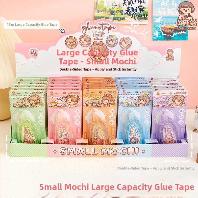 Small Potato taškinis klijuojamasis rašiklis dienoraščiui, didelė talpa, aukšta klampumas, be žymių, plastikas, animacinis stilius