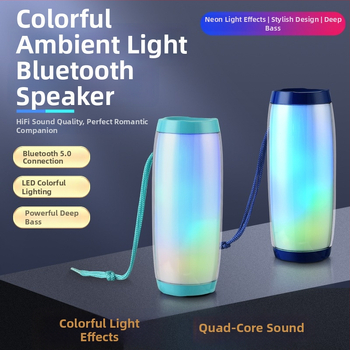 TG157 Bluetooth kolonėlė – Bluetooth 5.0, 10W galia, įmontuota 1200-2000mAh baterija, USB/TF/AUX atkūrimas, LED lemputės