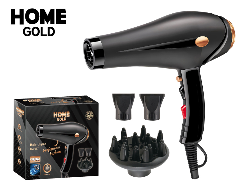 Plaukų džiovintuvas, 3000W, 3 greičiai, šaltas/karštas oras, greitas džiovinimas