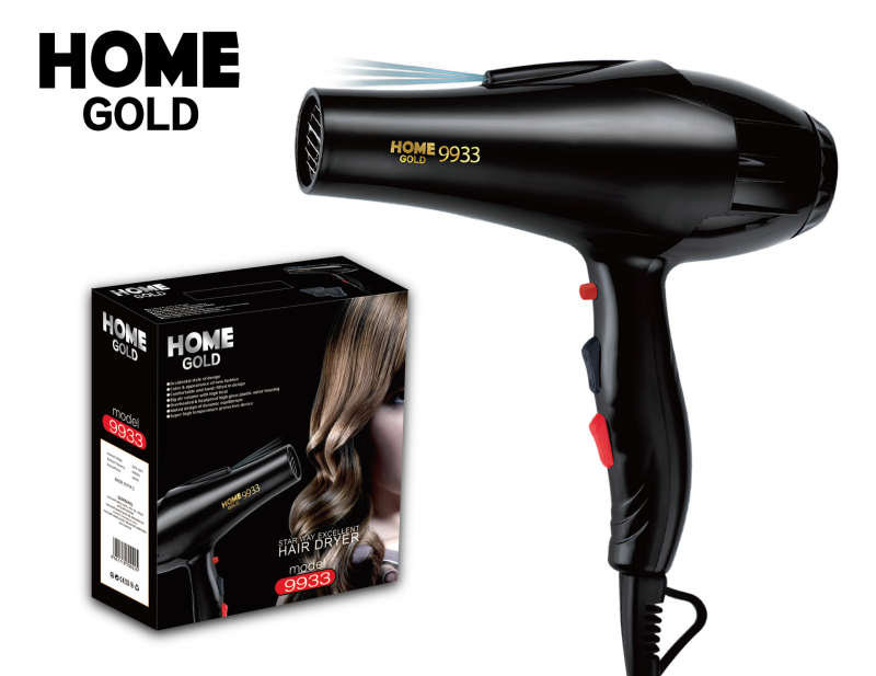 Plaukų džiovintuvas, 3000W, 3 greičiai, šaltas/karštas oras, greitas džiovinimas