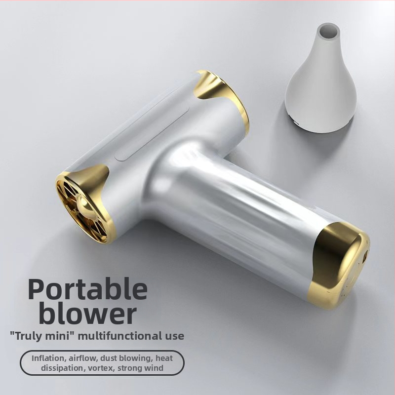 Mini juhtmevaba juuksekuivati brushless DC mootoriga, 60W, 5V, 4 kiirust, üks õhuotsik