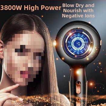 Plaukų džiovintuvas su DC varikliu, 2500W, 3 greičiai, šaltas/karštas oras, viena antgalė