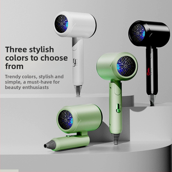 Plaukų džiovintuvas su sulankstomu rankena, 800 W, 220 V, šaltas/karštas oras, perkaitimo apsauga