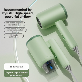 Plaukų džiovintuvas su sulankstomu rankena, 800 W, 220 V, šaltas/karštas oras, perkaitimo apsauga