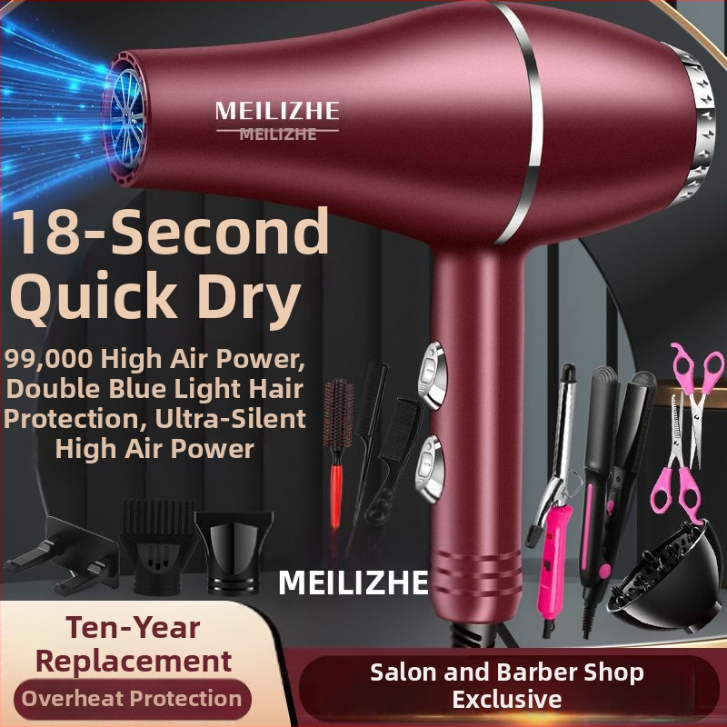 Aukštos galios plaukų džiovintuvas, šepetėlinis variklis, šaltas/karštas oras, 3 greičiai, vienas antgalis, pastovi temperatūros kontrolė