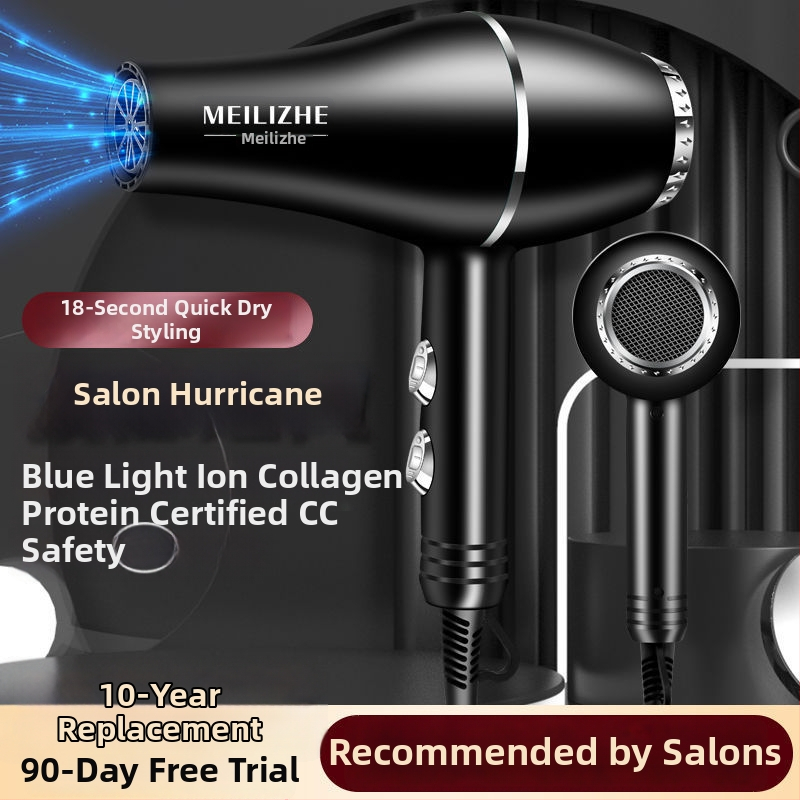 Kõrge võimsusega juukselõhustaja, harjatud mootor, külm/kuum õhu reguleerimine, 3 kiiruse seadistust, üks otsik, püsiv temperatuurikontroll