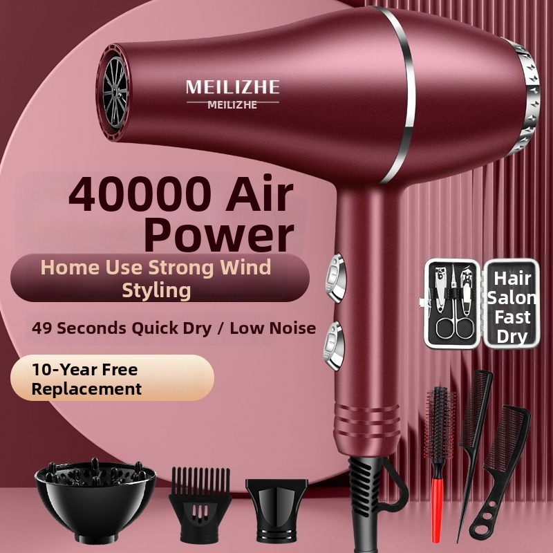 Aukštos galios plaukų džiovintuvas, šepetėlinis variklis, šaltas/karštas oras, 3 greičiai, vienas antgalis, pastovi temperatūros kontrolė