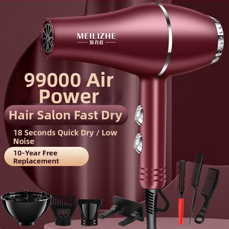 Aukštos galios plaukų džiovintuvas, šepetėlinis variklis, šaltas/karštas oras, 3 greičiai, vienas antgalis, pastovi temperatūros kontrolė