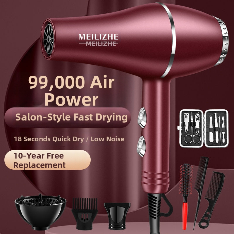 Aukštos galios plaukų džiovintuvas, šepetėlinis variklis, šaltas/karštas oras, 3 greičiai, vienas antgalis, pastovi temperatūros kontrolė