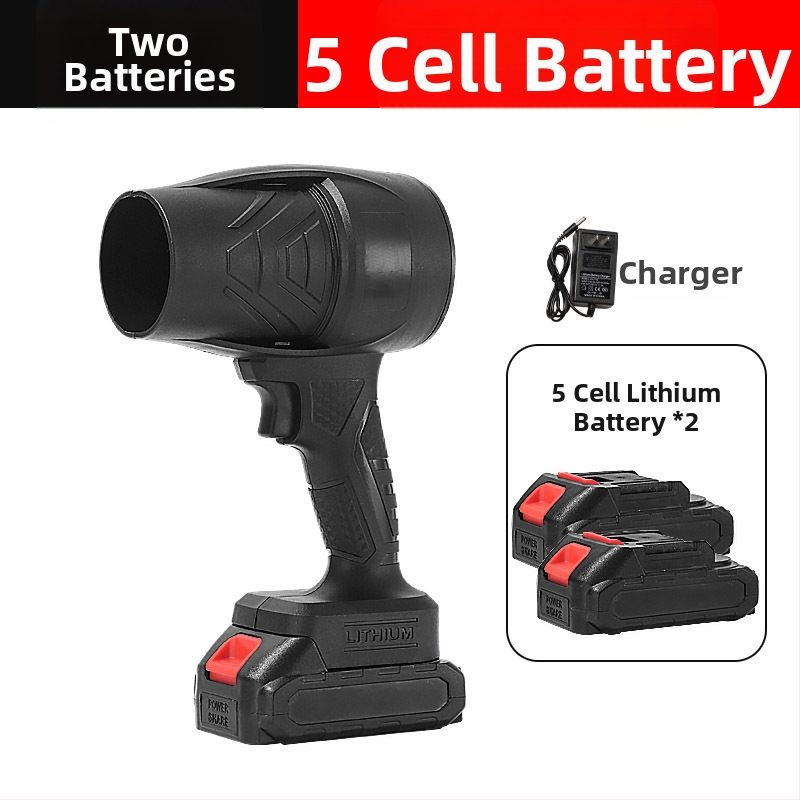 Belaidis rankinis dulkių pūtėjas, įkraunama ličio baterija, 21V, pramonės klasės ventiliatorius