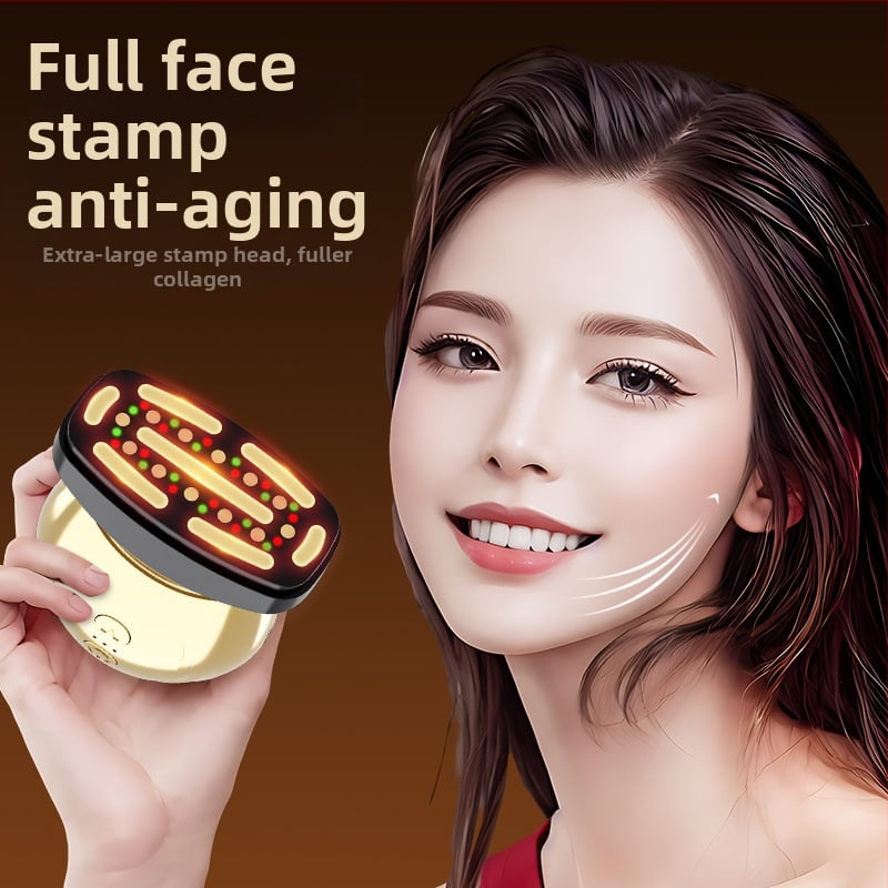 RF grožio įrenginys veidui su EMS, skirtas pakėlimui ir įtempimui; nešiojamas; įmontuota baterija 1200–2000 mAh; IPX8 atsparumas vandeniui