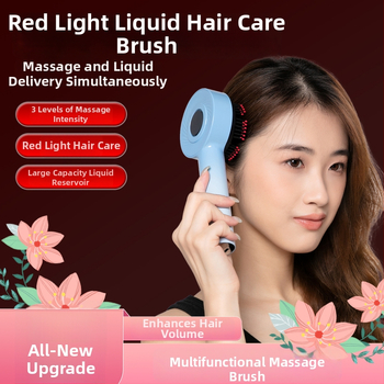Modelis Q16 elektrinė galvos masažo šukų su raudona šviesa, EMS mikro Srovė, tepalų užtepimo funkcija, 3 masažo lygiai