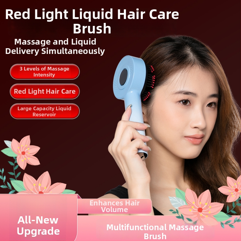 Modelis Q16 elektrinė galvos masažo šukų su raudona šviesa, EMS mikro Srovė, tepalų užtepimo funkcija, 3 masažo lygiai