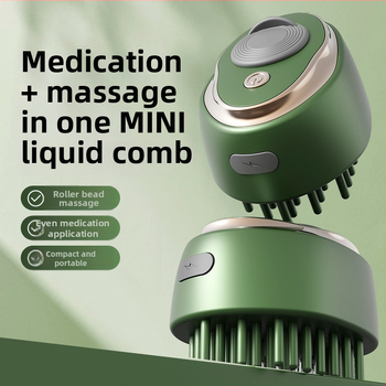 Mini skystų vadovas galvos odai su kamuoliuko aplikatoriumi ir vibraciniu masažu - LN-665, 35–40 g, universalus naudojimas, ramina galvos odą