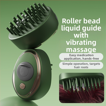 Mini skystų vadovas galvos odai su kamuoliuko aplikatoriumi ir vibraciniu masažu - LN-665, 35–40 g, universalus naudojimas, ramina galvos odą
